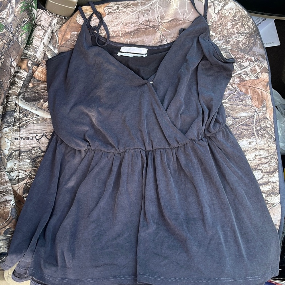 Deep V neck tank top